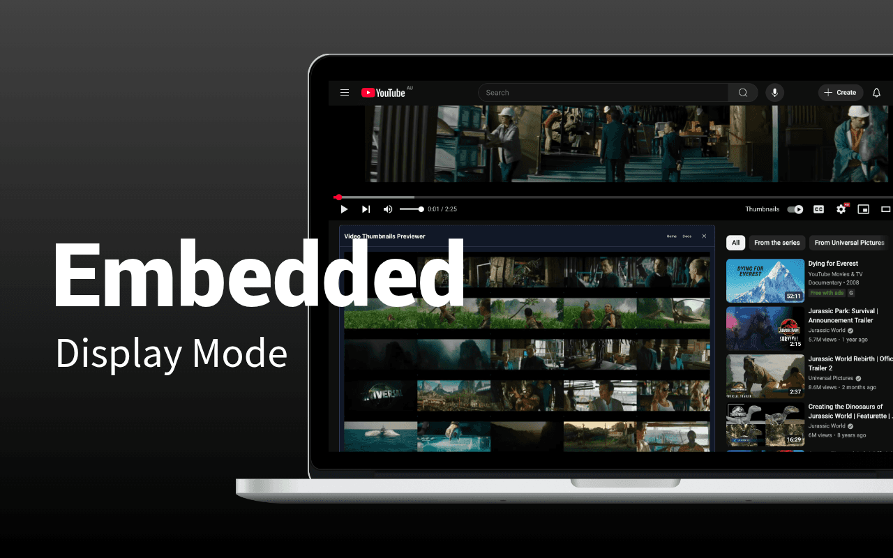Embedded Display Mode